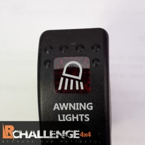 Incar LED Light bar Rocker switch Awning Lights Back lit Red CE approved