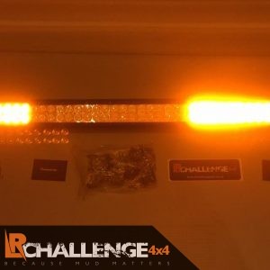 52″ Flat amber beacon LED Custom Light Bar 2 colour white and orange strobe 12v 24v recovery etc