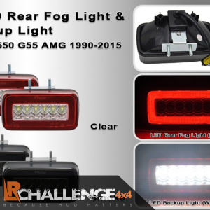 Smoked clear LED Rear Fog Reverse lights to Fit Mercedes G Wagon W463 G500 550 55 AMG 86-15