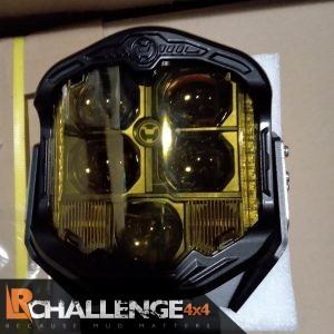 amber 18cm – 7” Led Spots lights Pair 200 watts yellow face 4×4 spot lights DRL
