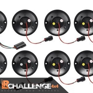 Land Rover Defender Upgraded LED Side Light Kit & Relay Indicators Clear 8 piece