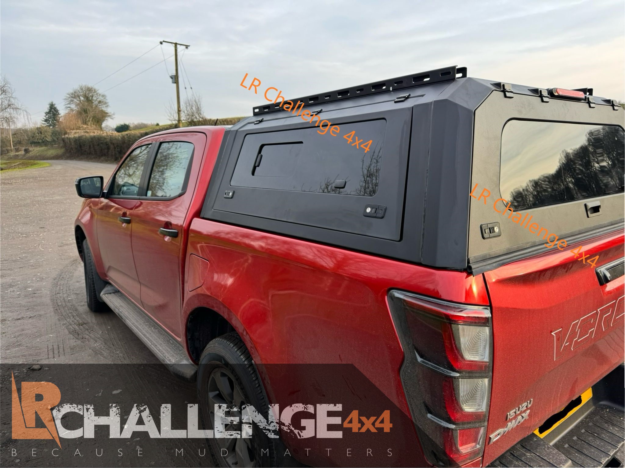 Heavy duty rear canopy hardtop to fit Isuzu Dmax D max 2012 – 2025 With Glass sides and rear door