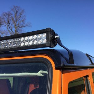 Land Rover Defender 50'' Led Light Bar Brackets Custom Made Fit Onto Gutters,